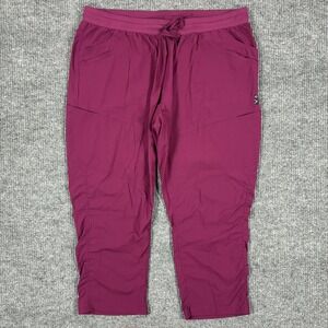 Spread Good Cheer Scrub Pants Womens Size 3XP Purple Lightweight